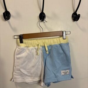 Abercrombie & Fitch Kids Yellow, Blue, and White Shorts